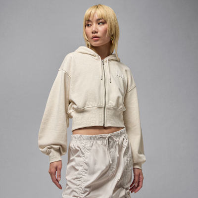 Jordan Flight Fleece Women's Cropped Satin-Lined Hoodie