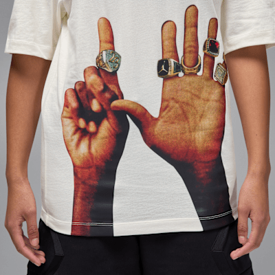 Playera con estampado de anillos para hombre Jordan Flight MVP