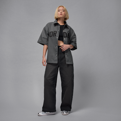 Camisa de manga corta de tejido Woven para mujer Jordan Flight