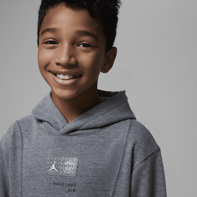 Sudadera con gorro sin cierre de tela French Terry del Paris Saint-Germain para niños talla grande Jordan