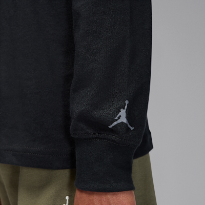 Playera de manga larga Jumpman Drip para niños talla pequeña Jordan