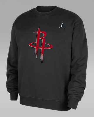 Мужской свитшот Houston Rockets Statement Essentials Jordan NBA Fleece Crew-Neck