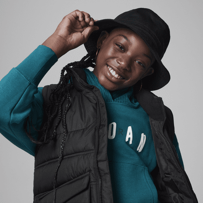 Sudadera con gorro para niños talla grande Jordan Soft Touch Mixed Pullover Hoodie