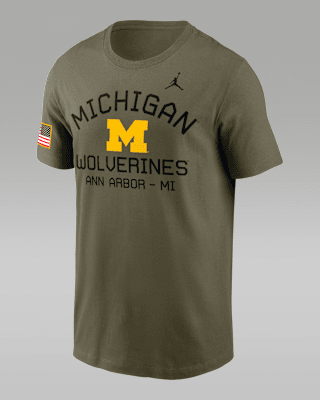 Мужская футболка Michigan Wolverines Military Appreciation Team Issue Jordan Brand Dri-FIT College