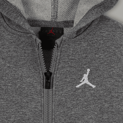 Conjunto de sudadera con gorro de cierre completo de French Terry de dos piezas para bebé (12-24 meses) Jordan MJ Brooklyn