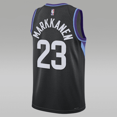 Jersey Jordan Dri-FIT de la NBA Swingman para hombre Lauri Markkanen Utah Jazz 2024/25 Statement Edition