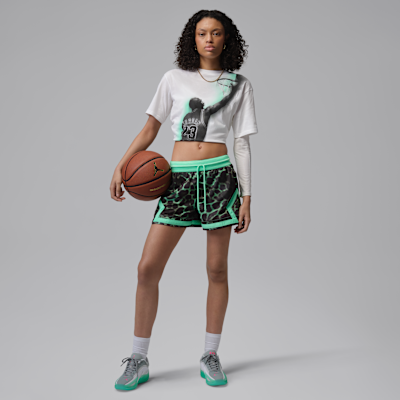 Jordan Sport Elmas Desenli 10 cm Kadın Şortu görsel 7