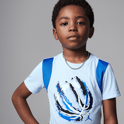 Jordan Little Kids' Bball Fire Mixed 2-Piece Shorts Set