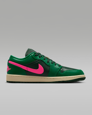 jordan 1 low black green pulse gym red