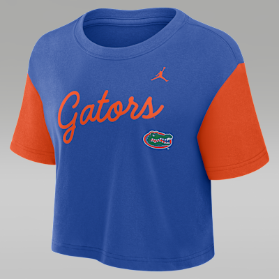 Florida Script Women's Jordan Brand Dri-FIT College Cropped T-Shirt