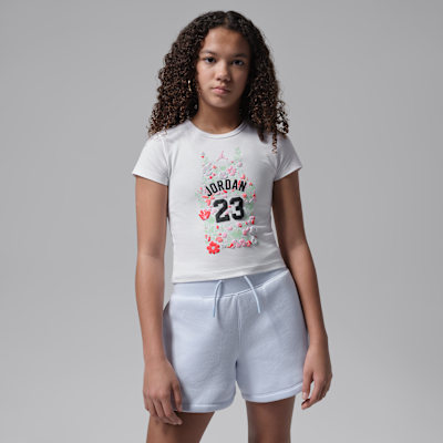Jordan Big Kid's Floral Jersey T-Shirt