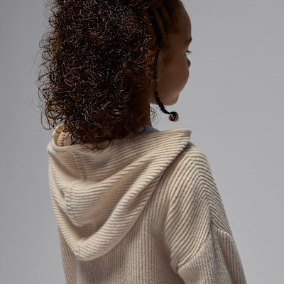 Conjunto de 2 piezas con sudadera sin cierre de tela de canalé Heir To The Crown para niños talla pequeña Jordan