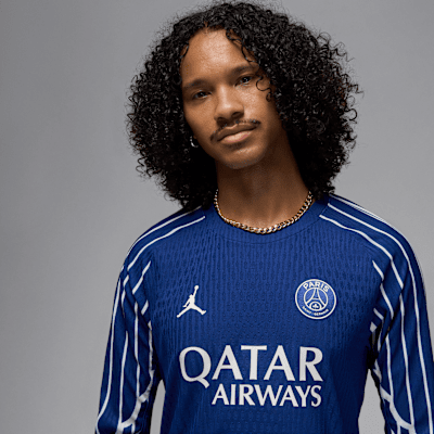 パリ サンジェルマン (PSG) 2024/25 マッチ フォース メンズ ジョーダン Dri-FIT ADV サッカー オーセンティック ロングスリーブ ユニフォーム