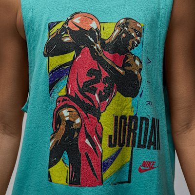 Playera sin mangas con gráficos para mujer Jordan