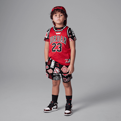 Shorts de French Terry estampados Jordan Essentials para niños de preescolar