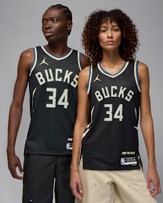 Мужские джерси Milwaukee Bucks Statement Edition Jordan Dri-FIT NBA Swingman Jersey