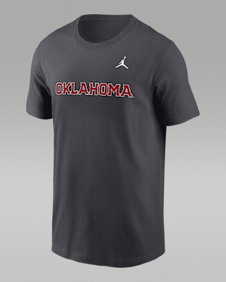 Мужская футболка Oklahoma Sooners Primetime Wordmark Jordan College