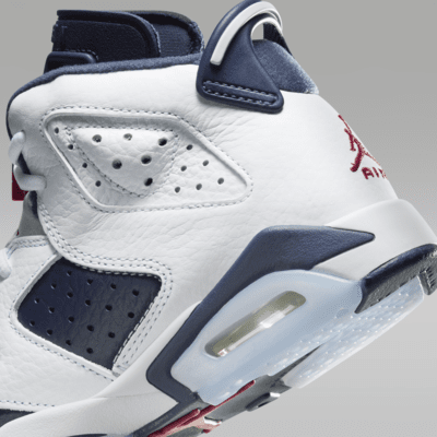 Tenis para niños grandes Air Jordan 16 Retro "White and Midnight Navy"