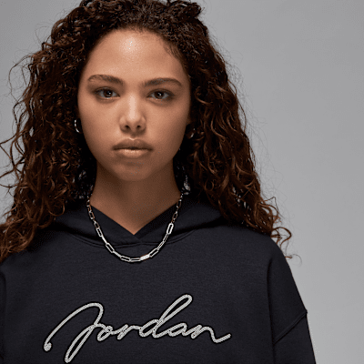 Sudadera con gorro sin cierre para mujer Jordan Brooklyn Fleece