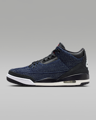 Unisex кроссовки Air Jordan 3 x Levi's® "Indigo and Gym Red"