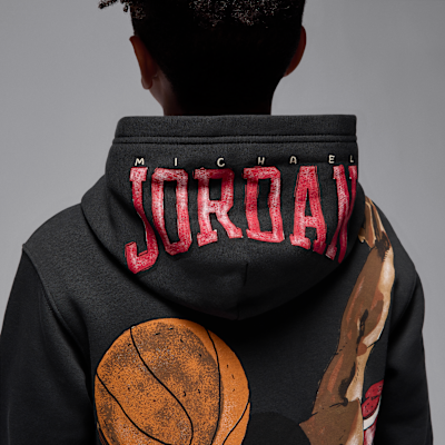 Sudadera con gorro sin cierre Sketch para niños talla grande Jordan