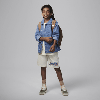 Chamarra de denim para niños talla grande Jordan Flight Heritage