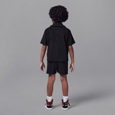 Conjunto de campamento de tela de felpa de dos piezas para niños talla pequeña Jordan