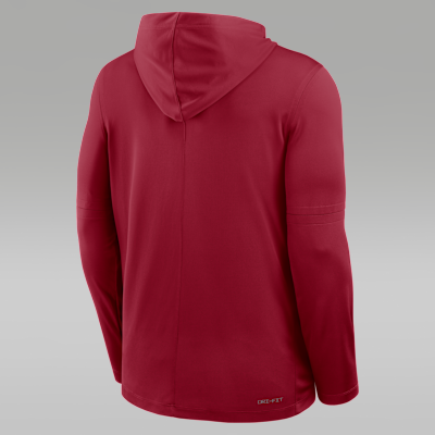 Oklahoma Sideline Men's Jordan Brand Dri-FIT College Long-Sleeve Hooded Top