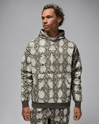 Мужское худи Jordan Sport Hoop Fleece Dri-FIT Printed Pullover Hoodie