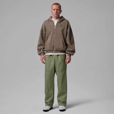 Jordan Brooklyn Tam Boy Fermuarlı Bol Kesimli Fleece Erkek Sweatshirt'ü görsel 8
