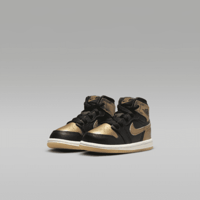 Jordan 1 Retro High OG "Black and Gold" Baby/Toddler Shoes