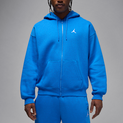 Huvtröja Jordan Brooklyn Fleece i oversize-modell med hel dragkedja för män