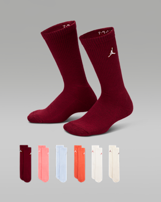 Unisex носки Jordan Everyday Essentials Big Kids' Crew Socks (6 Pairs)