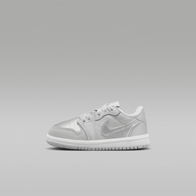 รองเท้าทารก/เด็กวัยหัดเดิน Jordan 1 Retro Low "Silver"