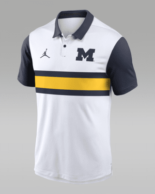 Мужские  Michigan Wolverines Primetime Campus Vapor Jordan Dri-FIT College Polo