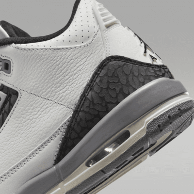 Air Jordan 3 Retro 'Cement Grey' Older Kids' Shoes