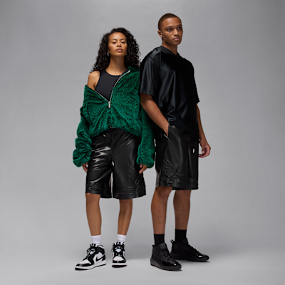 Air Jordan Men's Faux Leather Shorts