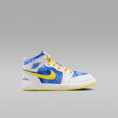 Jordan 1 Mid Sneaker School Little Kids' Shoes