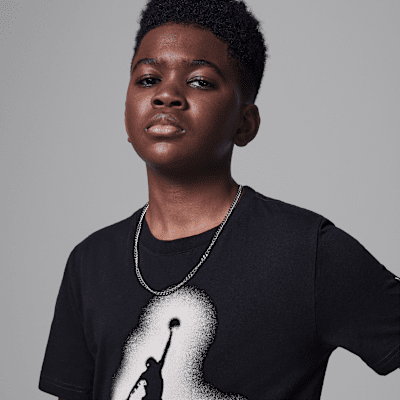 Playera Jordan aerografiada para niños talla grande Jordan MVP