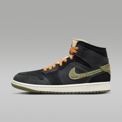 Jordan mid 1 best sale zwart