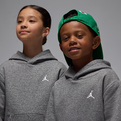 Conjunto de 2 piezas con sudadera con gorro sin cierre para niños talla pequeña Jordan Brooklyn Fleece