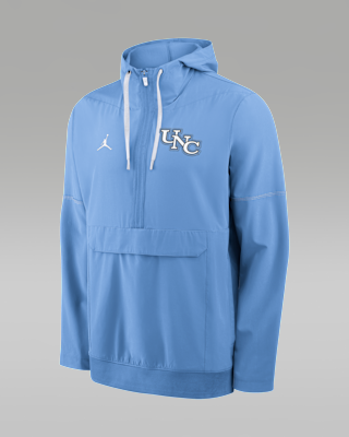 Мужская куртка North Carolina Sideline Anorak Jordan Brand College 1/2-Zip Hooded
