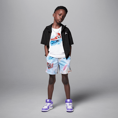 Playera AJ1 Wave para niños talla pequeña Jordan