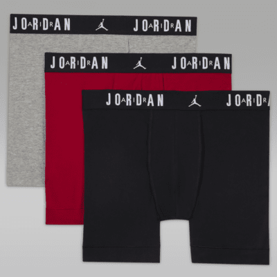 Jordan Men's Flight Cotton Core Boxer Briefs (3-Pack)