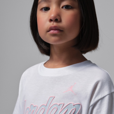 Conjunto de 2 piezas con shorts Flowy Durasheen para niños talla pequeña Jordan