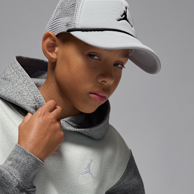Sudadera con gorro sin cierre para niños talla grande Jordan Brooklyn Fleece