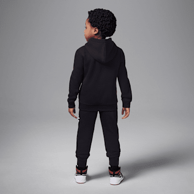 Conjunto de 2 piezas de sudadera con gorro sin cierre Baseline para niños talla pequeña Jordan