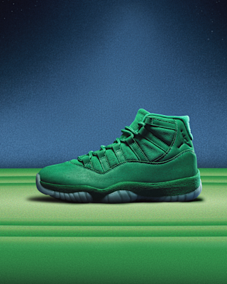 Unisex кроссовки Air Jordan 11 Retro "Green Screen"