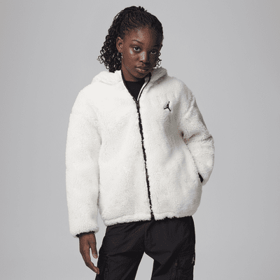 Jordan Jacquard Sherpa Jacket Older Kids' Jacket. Nike LU
