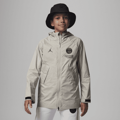 Paris Saint-Germain Academy Pro Third Big Kids' Jordan Storm-FIT Soccer  Hooded Rain Jacket